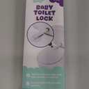 Baby Toilet Lock by Wappa Baby - 9"L x 4"W - Ideal Baby Proof Toilet Lid Lock - No Tools Needed Easy Installation with 3M Adhesive - Top Safety Toilet Seat Lock - Fits Most Toilets - White (1 Pack) (1 Count (Pack of 1))