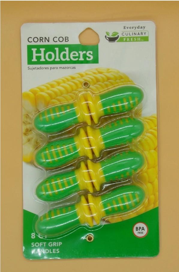 Everyday Culinary Fresh 8 Jumbo Corn Cob Holders - Stainless Steel Prongs