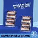 Dollar Shave Club | 6 Blade Razor Refills (8 Pack) | 6 Stainless Steel Blades for a Close & Comfortable Shave