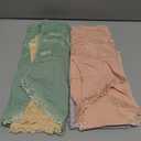 Womens High Waisted Cotton Underwear Comfortable Lace Stretch Soft Paintes Breathable Full Coverage 4 Pack Briefs (Large, Multicolor)