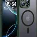 TOCOL for iPhone 16 Pro Max Phone Case Compatible with Magsafe Full Camera Protection Drop Protection Magnetic Translucent Matte Back Bumper Phone Case for 16 Pro Max 6.9-Inch (Alpine Green)
