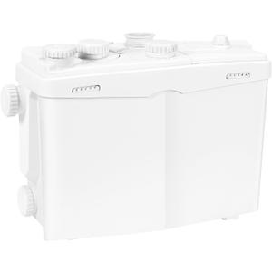 1200W Utility Sink Pump with Blade PCB Function Under Sink Pump Upflush to 39.4FT 2800GPH with 4 Water Inlets 2 Outlets Macerating Toilet System for Sink Shower Washing Machine Kitchen Basement