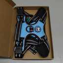 PoyPet No Pull Dog Harness, Reflective Comfortable Vest Harness with Front & Back 2 Leash Attachments and Easy Control Handle Adjustable Soft Padded Pet Vest for Dogs (Blue,Large)