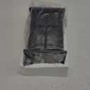 Black Outdoor Pendant Lights for Porch, Modern Hanging Porch Light, Waterproof Outdoor Pendant Lights with Tempered Glass, Aluminum Hanging Exterior Light for Patio, House, Adjustable Chain (Standard Size)