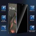 (3 Pack) for Motorola moto Edge 2025 Privacy Screen Protector,Anti-Spy Tempered Glass 9H Hardness Film for Motorola Edge (2025), Anti-Scratch Case Friendly