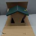 Birds Choice SN200 Two-Sided Hopper Feeder, Recycled Bird Feeder, Medium, Taupe/Green