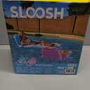 SLOOSH 2 Packs Inflatable Pool Floats Lounger Adult, Pool Float Lounge Raft Floaties Water Floating Recliner Chair with Cup Holders Foot Rest Swimming Floaty (Blue, Pink)