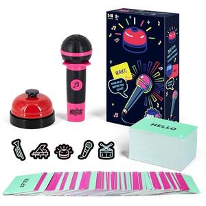 DANACNPR Party Game-Ultimate Music Trivia Challenge for 2-10 Players,New Music Version of Family Card Game,125 Lyric Cards, Microphone & Games Board,Perfect for Adults & Music Lovers Games Night