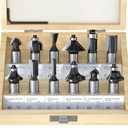 Tungsten Carbide Router Bits Set with 1/2-Inch Shank