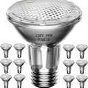 PAR20 39W Halogen Flood Light Bulbs 12PCS, 120V, E26 Medium Base, 2700K Warm White Dimmable for Indoor Spotlight, Range Hood Recessed Light Bulbs