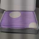 Butterfly Craze Floor Pillow Case, Mattress Bed Lounger Cover, Polka Purple, Queen Size - Cozy Seating Solution for Kids & Adults, Recliner Cushion, for Reading, TV Time (Pillow Not Included)