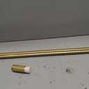 Extra Long Tension Curtain Rods 41-87 Inch, Gold, One-Click, Heavy Duty