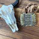 TOPACC Western Belt Buckle Cowboy Vintage Cowgirl Belt Buckle 1.5 in Novelty for Men Women (Bronze)