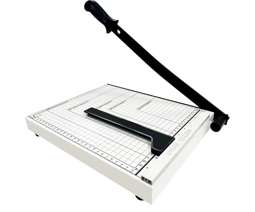 12" Guillotine Paper Cutter,Paper Cutter for Cardstock Heavy Duty 12 inch,Cut Cleanly and Quickly,12" Cut Length,10 Sheet Capacity.Paper Trimmer for Classroom,Cardstock, Art Projects,and Office Use.A4