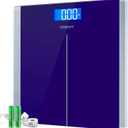 Etekcity Scale for Body Weight, Bathroom Digital Electric Scale for People, Measures Weight up to 400 lbs, Blue (11.8 x 11.8 inches)