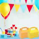 30-Pack Yellow Party Favor Treat Boxes Goodie Candy Gable Box, 30 Count