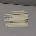 12 Pcs Flameless LED Taper Candles Battery Operated Candles 8.5'', 9.65'', 10.83'', 12.8'' Flameless Candlesticks Flickering for Halloween Christmas Church Wedding(Ivory)