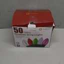 Vintage C9 LED Christmas Lights Outdoor, 100 Feet C9 String Lights with 50 Shatterproof C9 Bulbs, Waterproof Connectable Christmas Tree Lights for Outside Roofline Patio Xmas Decorations, Warm White