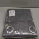 NICETOWN Grey Blackout Patio Sliding Door Curtains 84 inch Length, Grommet Room Divider Thermal Insulated Curtain Drapes for French Door/Living Room (Gray, W100 x L84, 1 Panel)