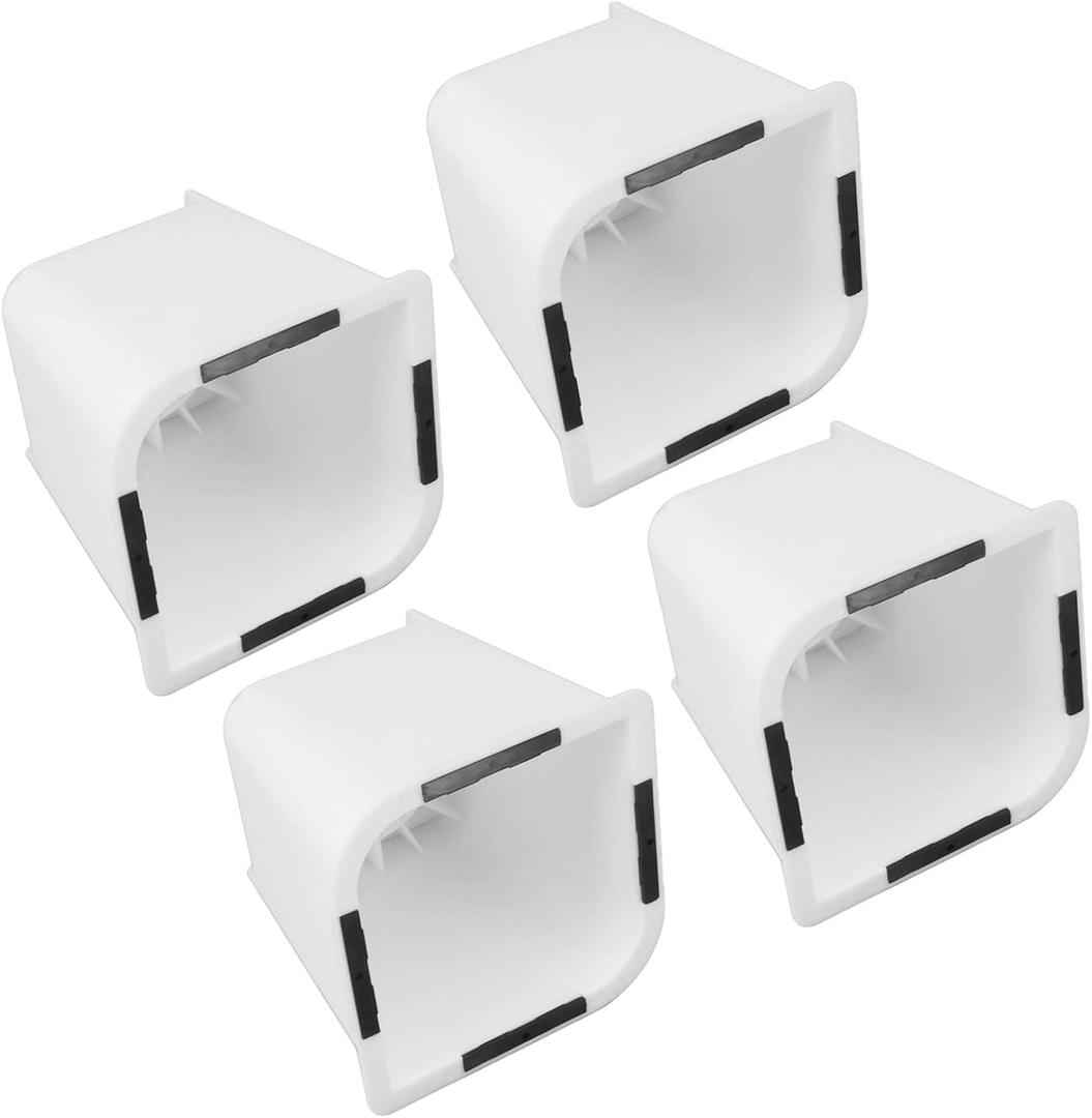 4 Pcs Furniture Risers 6 Inches Increased Bed Foot Leg Extender Sofa 4 for Pieces Table Leg Half Trapezoid Feet L Shaped Rubber Strip Lifts Bed Risers