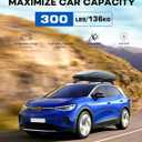 Wonderdriver Roof Rack Cross Bars 300lbs Compatible with Volkswagen VW ID4 ID.4 2021-2026, Lockable Heavy Duty Aluminum Roof Rails Crossbars Cargo Canoe Black Rooftop Cargo Carrier.