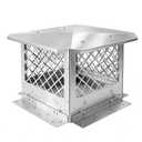 ATSARIUM Stainless Steel Chimney Cap, Fireplace Chimney Flue Cover with Adjustable Metal Strips & Bolts Screws, Heavy Duty Chimney Top Cap for Fireplace & Stove Flue Protection (13" x 13")
