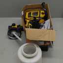 Paint-Sprayer, 700W HVLP Spray Gun with Cleaning & Blowing Joints, 4 Nozzle Sizes & 3 Spray Patterns, Easy to Clean, for Furniture, Cabinets, Decks, Walls, Doors, DIY Projects, etc. (Bright Yellow)