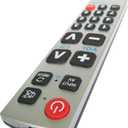 LuckyStar Big Button Universal Remote Control A-TV2, Initial Setting for Lg, Vizio, Sharp, Zenith, Panasonic, Philips, RCA - Put Battery to Work, No Program Needed