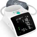 Blood Pressure Monitor, Rechargeable High Blood Pressure Cuff Upper Arm with Large Cuff XL, Led Backlit Screen & 2 * 99 Sets of Memory - Talking Bp Machine with Carrying Case