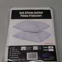 UNILIBRA 2 Pack Waterproof Pillow Protector Quilted Queen Size(21"X30") (Queen Pillow Protector)