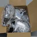 ERKOON 4 Inch Prep Table Caster Wheels Set, 4 Heavy Duty Expanding Stem Casters Fit 7/8", 1", 1-1/2", 1-5/8" Tube Leg with Brake for Stainless Steel Table, Cart, Furniture Legs, Kitchen Workbench