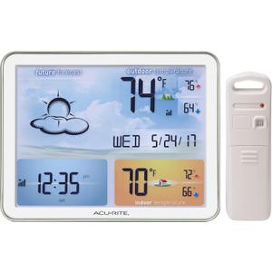 AcuRite 02081M Weather Station with Jumbo Display and Atomic Clock (Full Color AC-Powered Display)