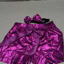 ZYBOUTIC Baby Girls Metallic Shorts Sparkle Shiny Toddler Shorts PU Faux Leather Girls Birthday Short Pants Halloween Christmas Newyear Grape Purple 7-8years