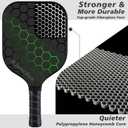 JoncAye Pickleball Paddles Set of 4 or 2, USAPA Approved Fiberglass Rackets with Outdoor Indoor Balls, Bag, Overgrip, Lightweight for Family, Professional Equipment for Beginners Intermediate