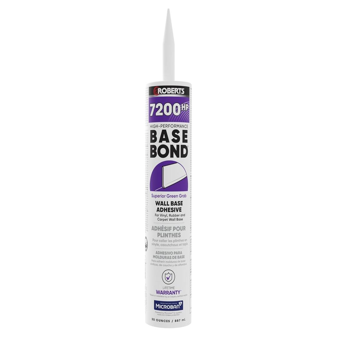 3 Pack Roberts High-Performance Base Bond Wall Base Adhesive - 30 Oz. (887 mL)