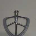 4.5-5QT Stainless Steel Flex Edge Beater for KitchenAid Classic & Artisan Tilt-Head Stand Mixers. Fits for K45SS, KSM75, KSM90. Paddle with Silicone Edges Scraper, Dishwasher Safe.