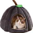 Cat Beds for Indoor Cats,Pumpkin Cat House,Cute Pumpkin Shape Cat Cave Bed