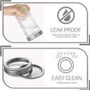 VERONES Wide Mouth Mason Jars 22oz, 12 Pack 22 oz Wide Mouth Mason Jars with Lids and Bands, Ideal for Jam, Honey, Wedding Favors, Shower Favors