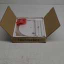 TUTOTAK Tall Round Side Table, Small End Table, Beside Table, Drink Table, Pedestal Side Table, livingroom, White TB01BW065