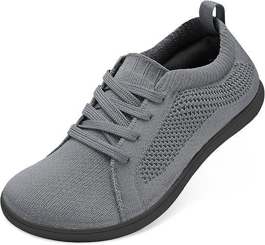 Minimalist Walking Shoes Wide Toe Barefoot Shoes Zero Drop Casual Sneakers Breathable Slip On Tennis Shoes
 15.3