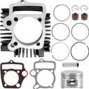 Anxingo 52.4mm Engine Cylinder Big Bore Rebuild Kit, Cylinder with Piston Ring Kit for Most Chinese 90cc 110cc 125cc Engines, Replacement for Taotao, Replacement for SSR