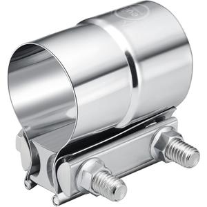 EVIL ENERGY 2.5'' Exhaust Clamp,Lap Joint Band Clamp Stainless Steel for Pipes,Mufflers,Catalytic Converters (1, 2.5 inch)