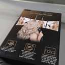 JUSRON 360 Viewing Angle Self Hair Cutting Mirror, Clear Anti-Fog HD Glass (Black Without LED Without Accessories)