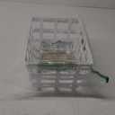 Farmhouse Baskets Wire Storage Metal Baskets Storage Bin Basket Organizer Farmhouse fruit Bin with Wood Handles for Pantry Cabinets Rustic Kitchen Counter Closet,2 Pack - White (12*9*6)