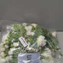 Crowye 8 Bundles Artificial Peonies Realistic Flowers with Stems Bouquet Peonies for Table Centerpieces Wedding Decoration Bridal Floral Arrangement (White)