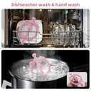 3 x Chuya Baby Teether Ring Baby Toys 3-6 6-12 12-18 Months,Teething Toy Baby Teething Relief Infant Toys Sensory Toys for Babies Soothes Sore Gums Boys Girls Gift (Pink)