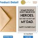 2 x Father’s Day Card for Dad, Heartfelt Fathers Day Gift from Son or Daughter, Happy Fathers Day Card