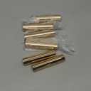 MECCANIXITY E12 Candle Socket Covers, 3.9 Inch Tall Metal Chandelier Sleeves Candelabra Base Sockets Fit to Most Chandeliers, Gold Tone 6 Pcs