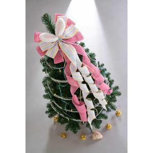 Pink Easter Bunny Burlap Bow, Large 13x53 Inch Large Easter Wreath Bow, Handmade Durable Easter Decoration for Indoor Outdoor Wall Door Tree Fireplace Fence DIY Crafts (Easter Rabbit)