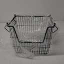 DII Metal Wire Mesh Stackable Utility Storage Bin, Large Rectangle, 13x10x11", Black